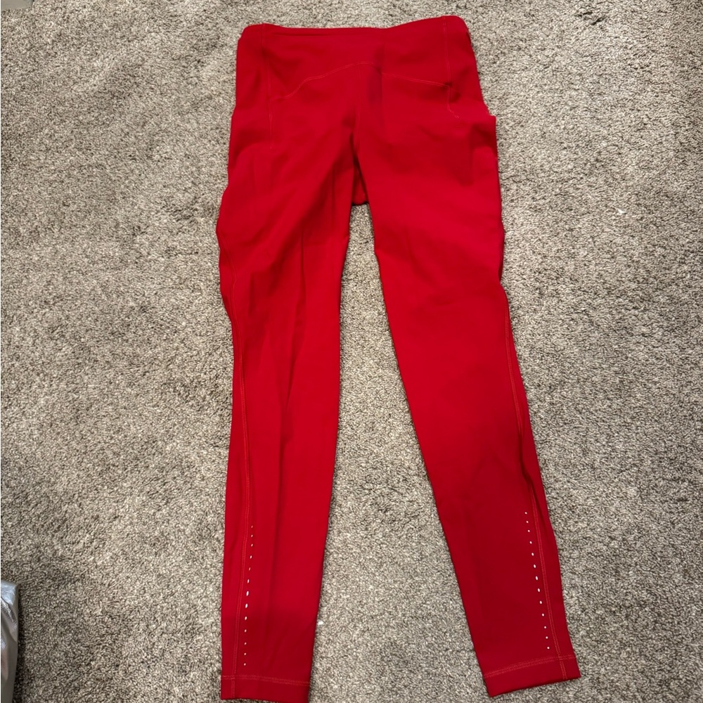 Red Lululemon Swift Speed High-Rise legging